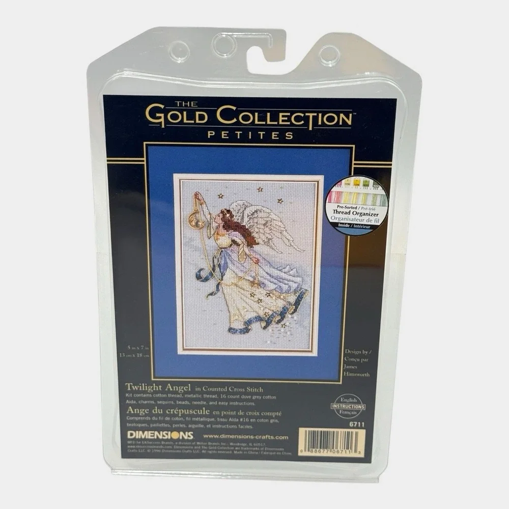 Dimensions Gold Collection Petites Twilight Angel Counted Cross Stitch Kit 6711